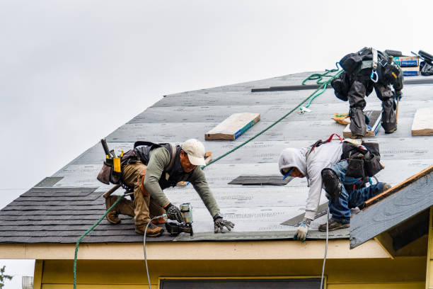 Professional Gutter Installation technician working in Bumpass, VA